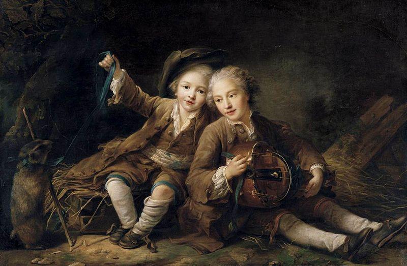 Francois-Hubert Drouais The Children of oil painting image